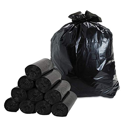 Toneco ® STARKE Müllsäcke 240L - 100% Recycelt - Schwarz - 100 cm x 125 cm - 20 Beutel - Camping, Haushalt, Industrie - (20 bis 300 Säcke) (20)
