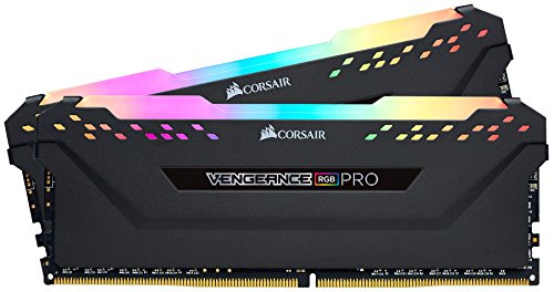 Corsair Vengeance RGB PRO 32GB (2 x 16 GB) DDR4 3600MHz C18, High Performance Desktop Arbeitsspeicher Kit (AMD Optimised) - Schwarz