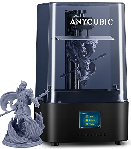 ANYCUBIC Photon Mono 2 Resin 3D Drucker, Harz-3D-Drucker mit Ultra 4K 6,6-Zoll-Monochrom-LCD-Bildschirm, Kostenloser Slicing-Software, Druckgröße 143x89x165mm
