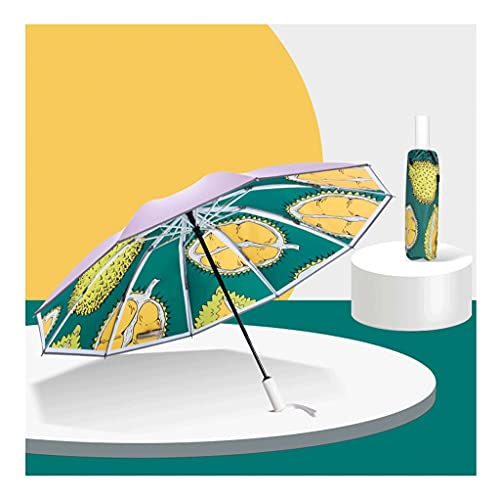 BOLE tragbar Durian Reverse Parasol, Titan 10 Rippen, automatische UPF □ 50 +, Geschenk für Mädchen, Silberne Beschichtung Sonnenschutz, Mann & Frauenustrella, sonnig & regnerisch draussen