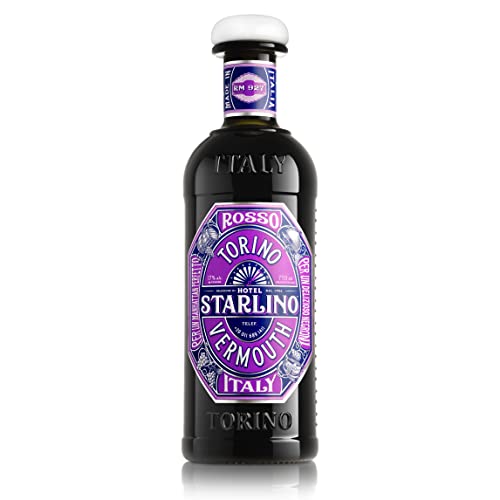 Starlino Rosso Vermouth 17% Vol Alkohol – italienischer roter Wermut, Sweet Vermouth mit Vanillenote gereift in Amerikanischen Bourbon Fässern, Roter Vermouth (1 x 0,75l Flasche)