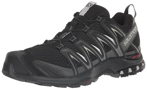 Salomon XA Pro 3D Herren Trail Running Schuhe, Stabilität, Grip, Langlebiger Schutz, Black, 41 1/3