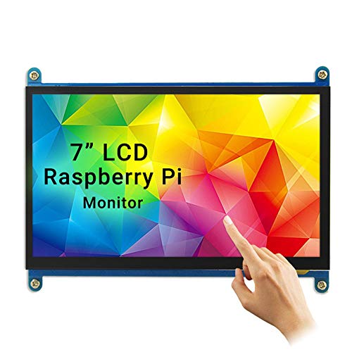 ELECROW Touchscreen Monitor für Raspberry Pi, 7-Zoll Mini Monitor mit 1024x600 Auflösung, Raspberry Pi Display mit Raspberry Pi 4, Raspberry Pi 3, Windows PC, BB Black, Jetson Nano, Banana Pi