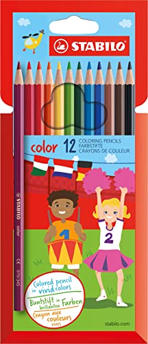 Buntstift - STABILO color - 12er Pack - mit 12 verschiedenen Farben