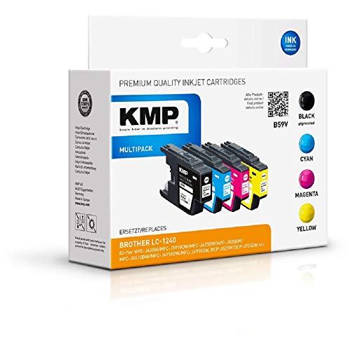 KMP Tinte B59V Multipack ersetzt Brother LC1240VALBP (alternativ zu B37V)