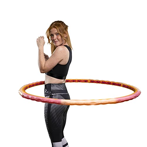 HOOPOMANIA Action Hoop [1,6 kg] Hula Hup zum Abnehmen für Erwachsene – Hula Hoop Sport