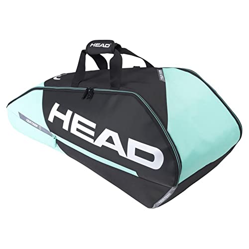 HEAD Unisex – Erwachsene Tour Racquet Bag M Tennistasche, schwarz/Mint, 6R