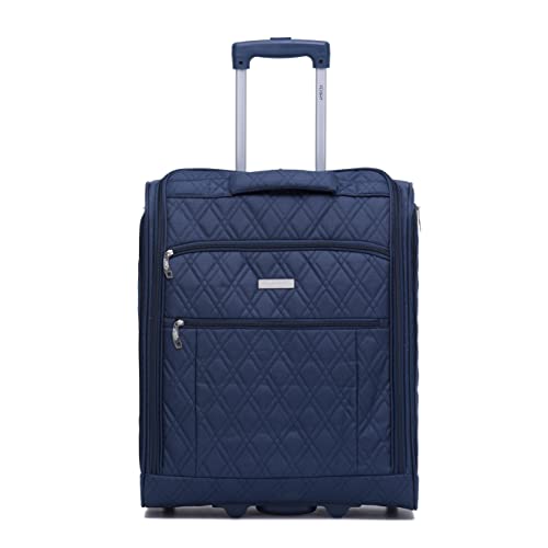 Flight Knight 56x45x25cm easyJet & British Airways Large Carry On Approved & Tested Maximum Size Handgepack Koffer - 2 Rader - Ultra Lightweight Durable Soft Case Textile Cabin Suitcase