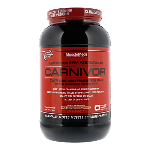 MuscleMeds Carnivor Beef Protein Isolate Powder, Chocolate Peanut Butter, 28 Servings by MuscleMeds