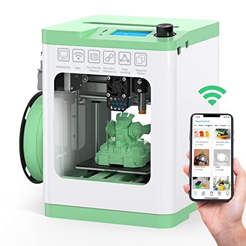 ENTINA Tina2S 3D-Drucker mit Wi-Fi Cloud Printing, Komplett montierter und automatisch nivellierender Mini 3D-Drucker für Anfänger, mit intelligenter Steuerung und beheizter Federstahl-Bauplatte