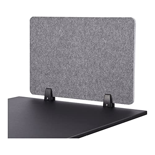 ReFocus™ Raw Akustische Klemmtrennwand - Reduzieren Sie Lärm und visuelle Ablenkungen mit diesem leichten, am Schreibtisch montierten Sichtschutz (Schlossgrau, 60 x 41 cm)
