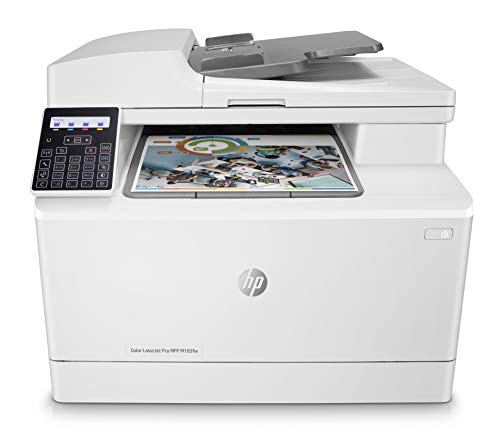 HP Color LaserJet Pro M183fw Multifunktions-Farblaserdrucker (Drucker, Scanner, Kopierer, Fax, WLAN, LAN, Airprint) 16 Seiten/Min, weiß