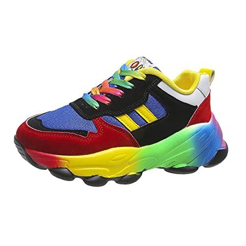 FErolan Schuhe für Männer Frauen Laufschuhe Frauen Herren Walking Tennis Sneakers Regenbogen Homosexuell Schuhe Geschenke,B,41