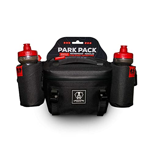 Uncharted Supply Co. The Park Pack - Wasserdichte, leichte Hüfttasche zum Wandern, Radfahren, Laufen und Spazierengehen, Schwarz