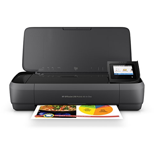 HP Officejet 250 mobiler Multifunktionsdrucker (Drucker Scanner, Kopierer, WLAN, HP ePrint, Wifi Direct, USB, 4800 x 1200 dpi) schwarz