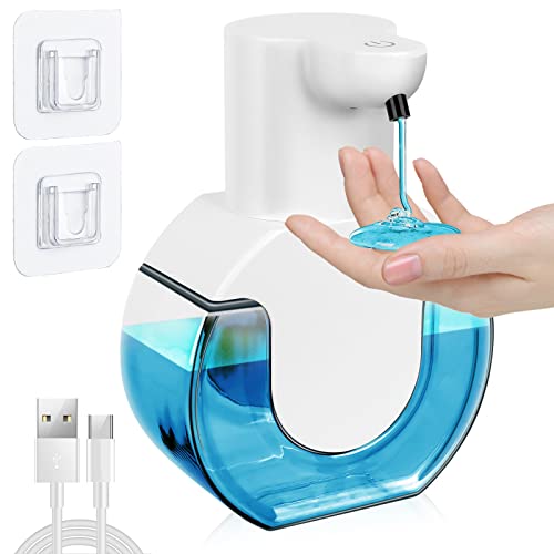 BILIPLE Seifenspender Automatischer Wandmontage 420ml Elektrischer Seifenspender mit Sensor USB Wiederaufladbar IPX5 Wasserdicht Seifenspender für Küchen Badezimmer