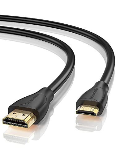 CableCreation Mini HDMI auf HDMI Kabel 0.9M, High Speed 4K 60Hz HDMI Mini HDMI Kabel und Kabelbinder, kompatibel mit Kamera,Videokarte,Camcorder,Laptop, HDTV