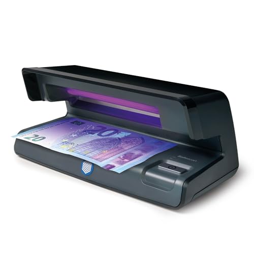 Safescan 50 UV-Falschgeldprüfgerät zur Prüfung von Banknoten, Kreditkarten und Ausweisen - UV-Geldscheinprüfer für neue Banknoten mit UV-Licht - UV-Geldscheinprüfer