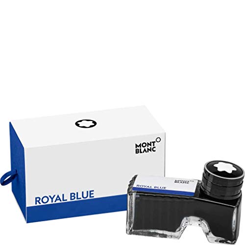 Montblanc Tintenfass Royal Blue 105192 – Hochwertige Tinte in Königsblau im Tintenglas 60ml