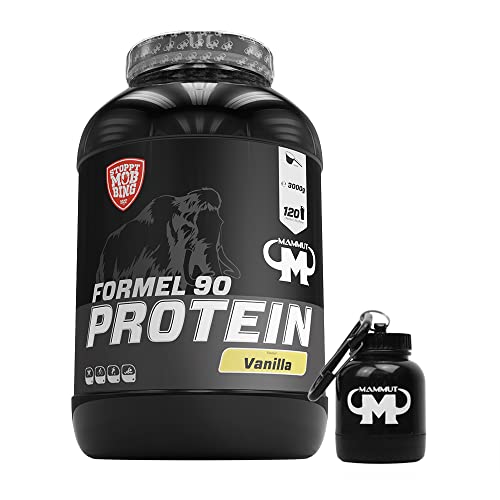3kg Mammut Formel 90 Protein Eiweißshake - Set (Vanille + Powderbank)