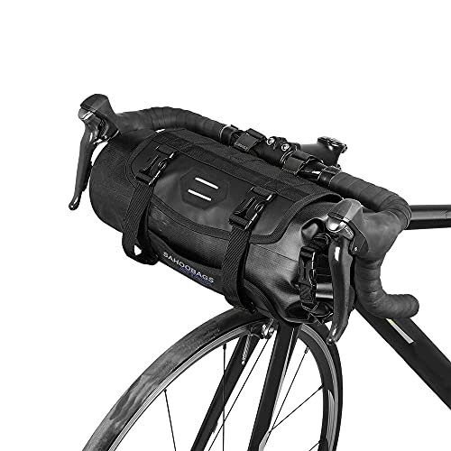 Lixada Wasserdicht vorne Fahrrad Tasche, Bike Frontrahmen Lenker Gepäckträger mit Rolle, Dry Bag Top Verschluss 3L-7L verstellbar