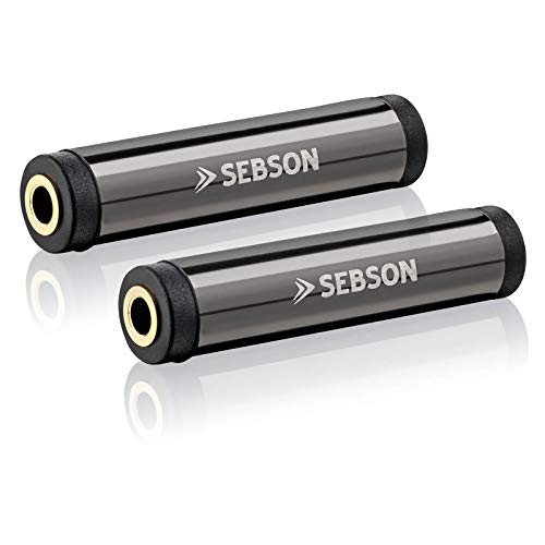 SEBSON 2X Klinken Kupplung 3,5mm Stereo, weiblich/weiblich, AUX Verbinder/Adapter Buchse für Audio Kabel