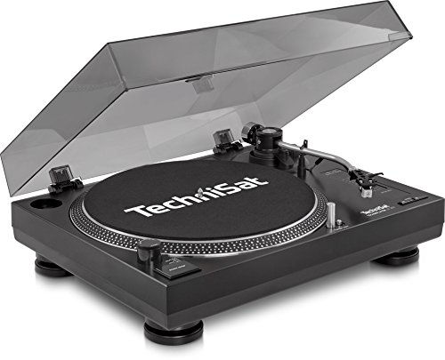 TechniSat TECHNIPLAYER LP 300 - Profi-USB-DJ-Plattenspieler (mit Scratch-Funktion und Digitalisierungsfunktion, Drehzahl: 33/45 U/min, Quarzgesteuerter Direktantrieb) schwarz
