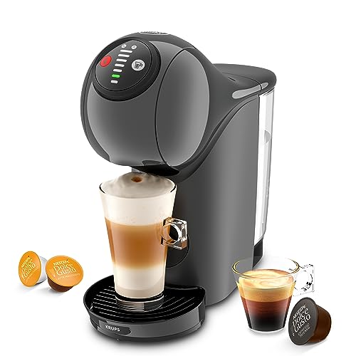 NESCAFÉ Dolce Gusto Krups KP243B Genio S Kaffeekapselmaschine | 15 Bar | ultra-kompakt | Hochdruck | über 30 Kaffeekreationen | wählbare Getränkegröße | Auto-Abschaltung | Anthrazit