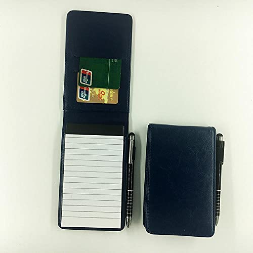 GHKK Multifunktions-Leder Kleines Notebook-Tasche A7-Planer Tägliche Memos Mini-Notizbuch mit Stift Business-Büro-Arbeits-Notizblock