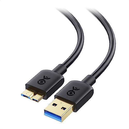 Cable Matters USB 3.0 Kabel auf Micro B 1m (USB 3 Kabel Festplattenkabel, Externe Festplatte Kabel, USB Micro B Kabel) in Schwarz - 1 Meter