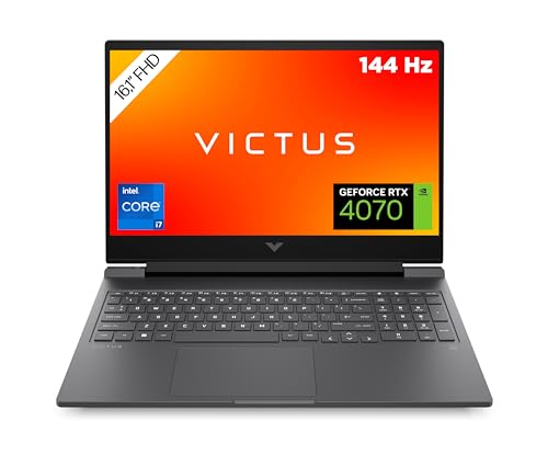 HP Victus Gaming Laptop | 16,1' FHD-Display | 144 Hz | Intel Core i7-13700H | 32 GB DDR5 RAM | 1 TB SSD | NVIDIA GeForce RTX 4070 | Windows 11 Home | QWERTZ | Mica Silver