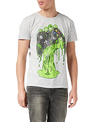 Xbox Zombie Hand T Shirt, Adultes, Heather Grey, Offizielle Handelsware