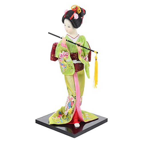 TOYANDONA Japanische Geisha Kimono Puppe Asiatische Kabuki Oriental Collectible Geisha Figur Home Desktop Ornament Geschenk
