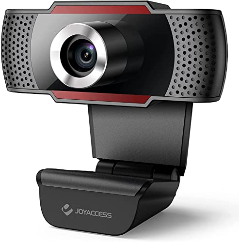 Webcam mit Mikrofon, Full HD 1080P Webcam mit Manuellem Fokus und Automatischer Lichtkorrektur, 105° Großes Sichtfeld USB Webcam für Videoanrufe/Konferenz/Studieren, Kompatibel mit Windows/Mac/Android