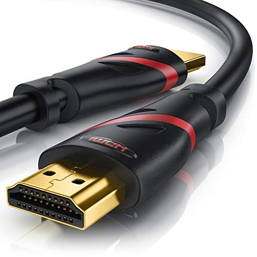 CSL - 8k HDMI Kabel 2.1 5m Meter - 8K @ 60Hz / 120Hz - 4K @ 240Hz - 48 Gbit/s - HDMI 2.1 2.0a 2.0b - 3D - Highspeed Ethernet - HDTV - UHD II - Dynamic HDR-10+ - eARC - Variable Refresh Rate VRR