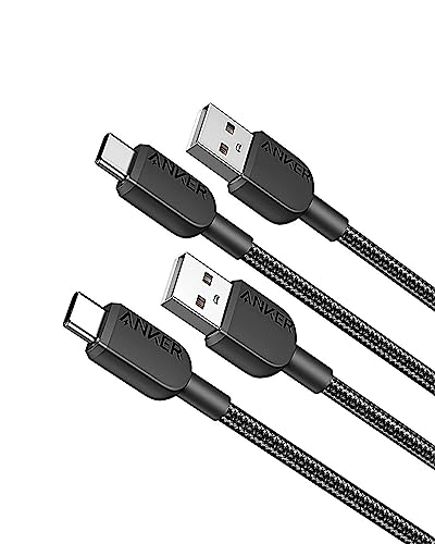 Anker USB C Kabel, [2er Set, 90cm]310 USB A auf USB C Ladekabel, USB A auf Typ C Kabel Schnellladekabel für Samsung Galaxy Note 10 Note 9/S10+ S10, LG V30 (USB 2.0, schwarz), kompatible mit Smartphone