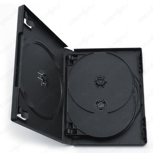 ENERGMiX 5X CD/DVD-Box 6-Fach schwarz Hülle für 6 Discs