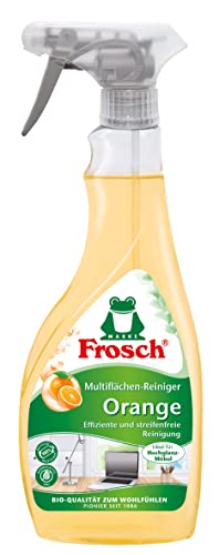 Frosch Orangen Multiflächen-Reiniger, für streifenfreien Glanz und kraftvolle Sauberkeit für alle glatten Flächen, Sprühflasche, 1er Pack (1 x 500 ml)