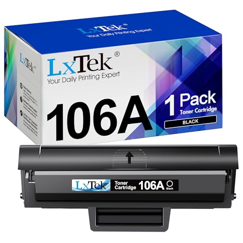 LxTek W1106A 106A Toner Kompatibel für HP 106A Toner für HP Laser MFP 135wg Toner für HP Laser 107w 107a 107r MFP 137fwg 137fnw 135w 135a 135r (Schwarz, 1er-Pack)