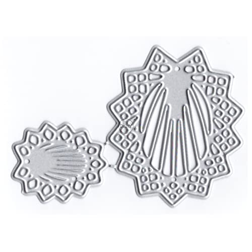 DzIxY Ovale Spitzen-Metall-Stanzformen für klare Stempel und Metall-Stanzformen-Sets für Kartenherstellung, Scrapbooking, Papierbedarf, Dichtungen, Aufbewahrungstaschen