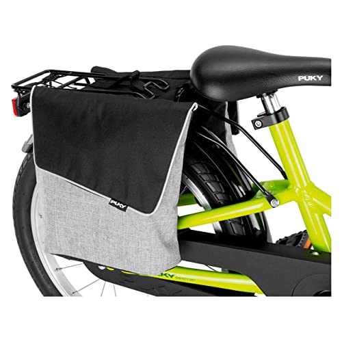 Puky DT 3 Kinder Fahrrad Gepäckträgertasche/Doppeltasche grau/schwarz