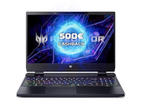 Acer Predator Helios 3D 15 (PH3D15-71-94GY) Gaming Laptop | 15, 6' 4K/UHD Display | Intel Core i9 13900HX | 32 GB RAM | 1 TB SSD | NVIDIA GeForce RTX 4080 | Windows 11 | QWERTZ Tastatur | schwarz