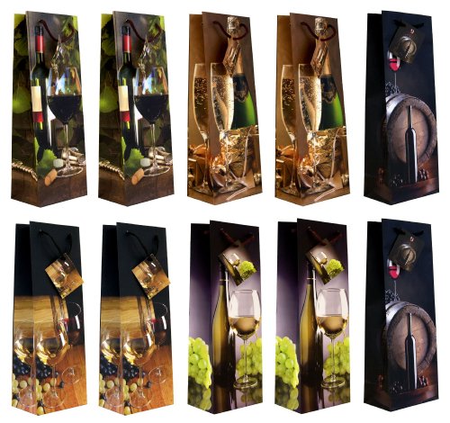 Taunus 99-3005 - 10 Flaschentüten mit Weinmotiven