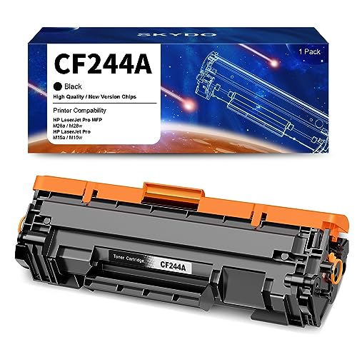 Skydo 44A CF244A Toner Schwarz Kompatibel für HP 44A CF244A für HP Laserjet Pro M15w Toner für HP MFP M28w Toner M28a M15a (1 Schwarz)