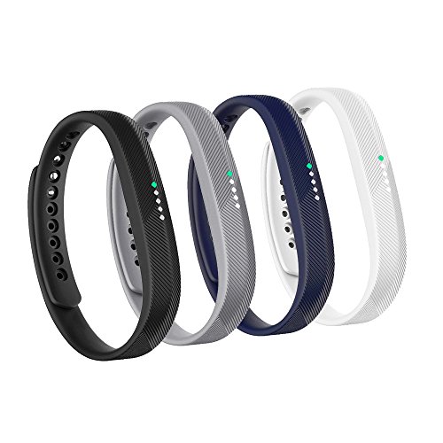 Fit-power Fitbit Flex 2 Armband, weiches Silikon-Ersatzarmband, Armband mit Metallverschluss, Armband für Fitbit Flex 2 Fitness-Aktivität-Tracker, 4C, S