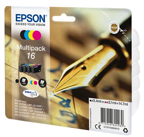 Epson 2666379 C13T16264022 Original Tintenpatronen Pack of 4
