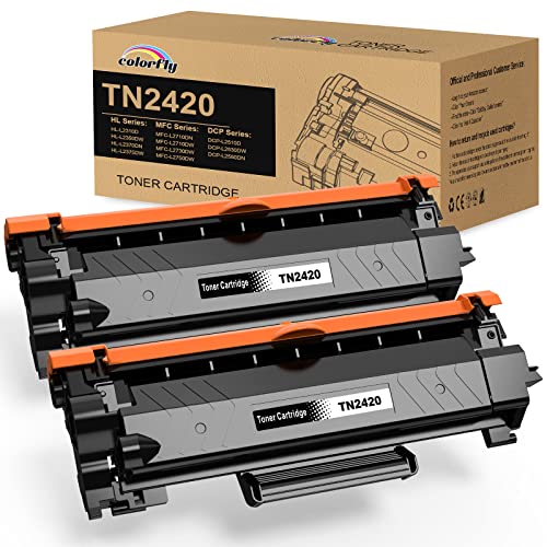 TN2420 TN-2420 TN2410 TN-2410 Kompatible für Toner Brother MFC L2710DW Toner Brother MFC-L2710DN HL-L2350DW HL-L2310D DCP-L2530DW MFC-L2750DW DCP-L2510D (2er-Pack)