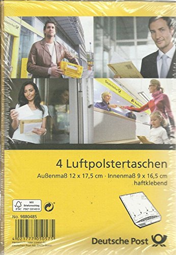 4 Luftpolstertaschen Deutsche Post 12x17,5