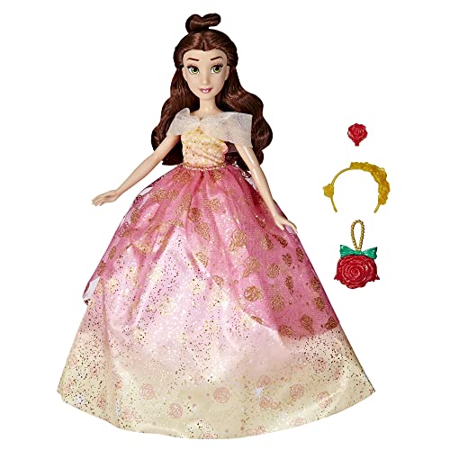 Hasbro Disney Prinzessinnen Belles Kleidergalerie Modepuppe, 10 Outfit-Kombinationen, Spielzeug für Kinder ab 3 Jahren, Multi, F4625