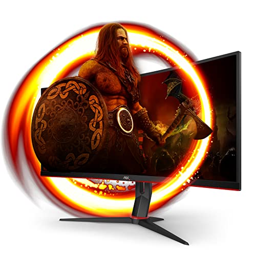 AOC Gaming CU34G2X - 34 Zoll WQHD Curved Monitor, 144 Hz, 1ms, FreeSync Premium (3440x1440, HDMI, DisplayPort, USB Hub) schwarz/rot
